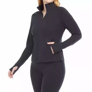 DANSKIN Women's Full-Zip Yoga Jacket BLK Medium Brand NEW
